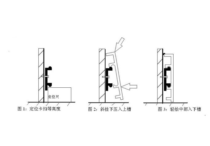 铝合金踢脚线安装方法