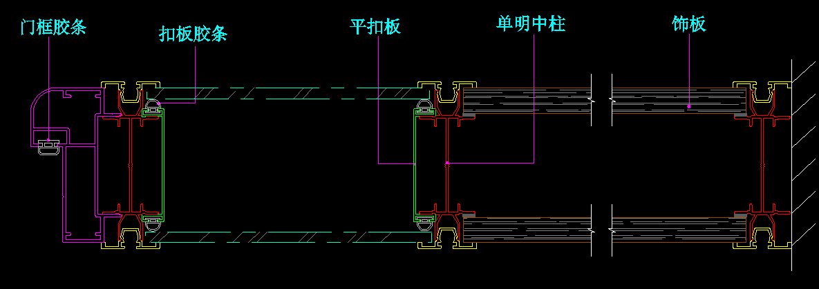 玻璃隔断铝材